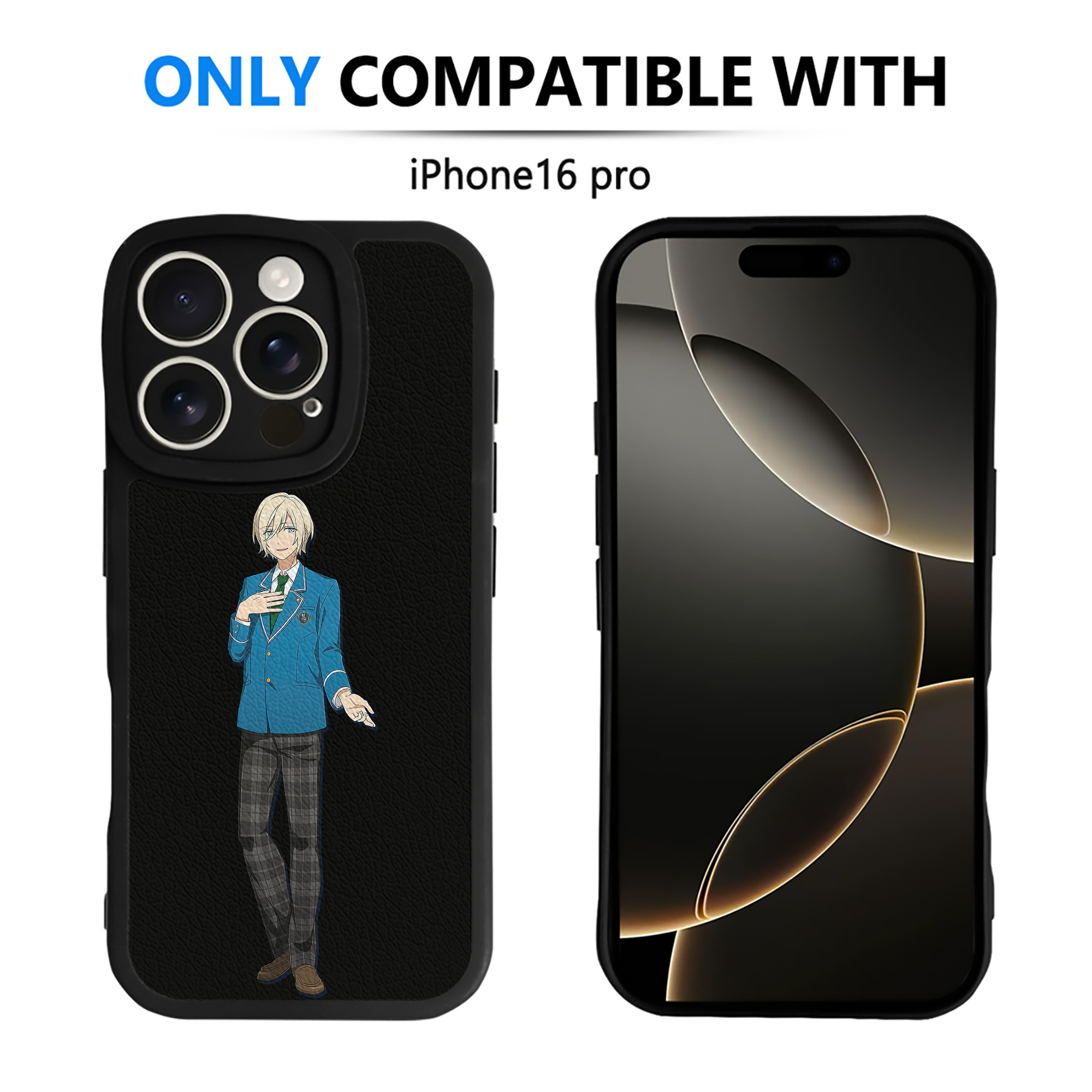 （画像用） あんさんぶるスターズ! Ensemble Stars 【iPhone 16シリーズ対応】シリコンスマホケース（レザー調） 材質：シリコン